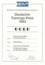 Deutscher Trainings-Preis 1993 GOLD