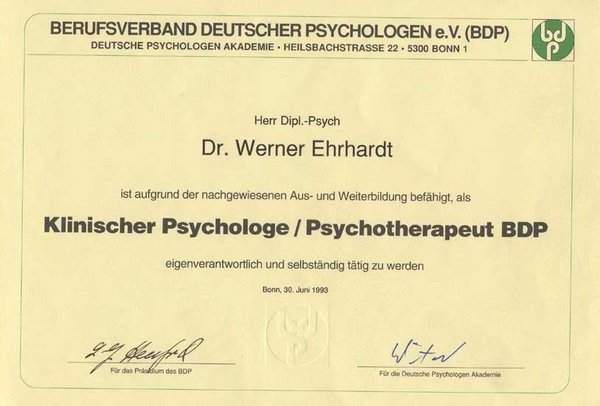 Berufsverband Klinischer Psychologe/Psychotherapeut BDP